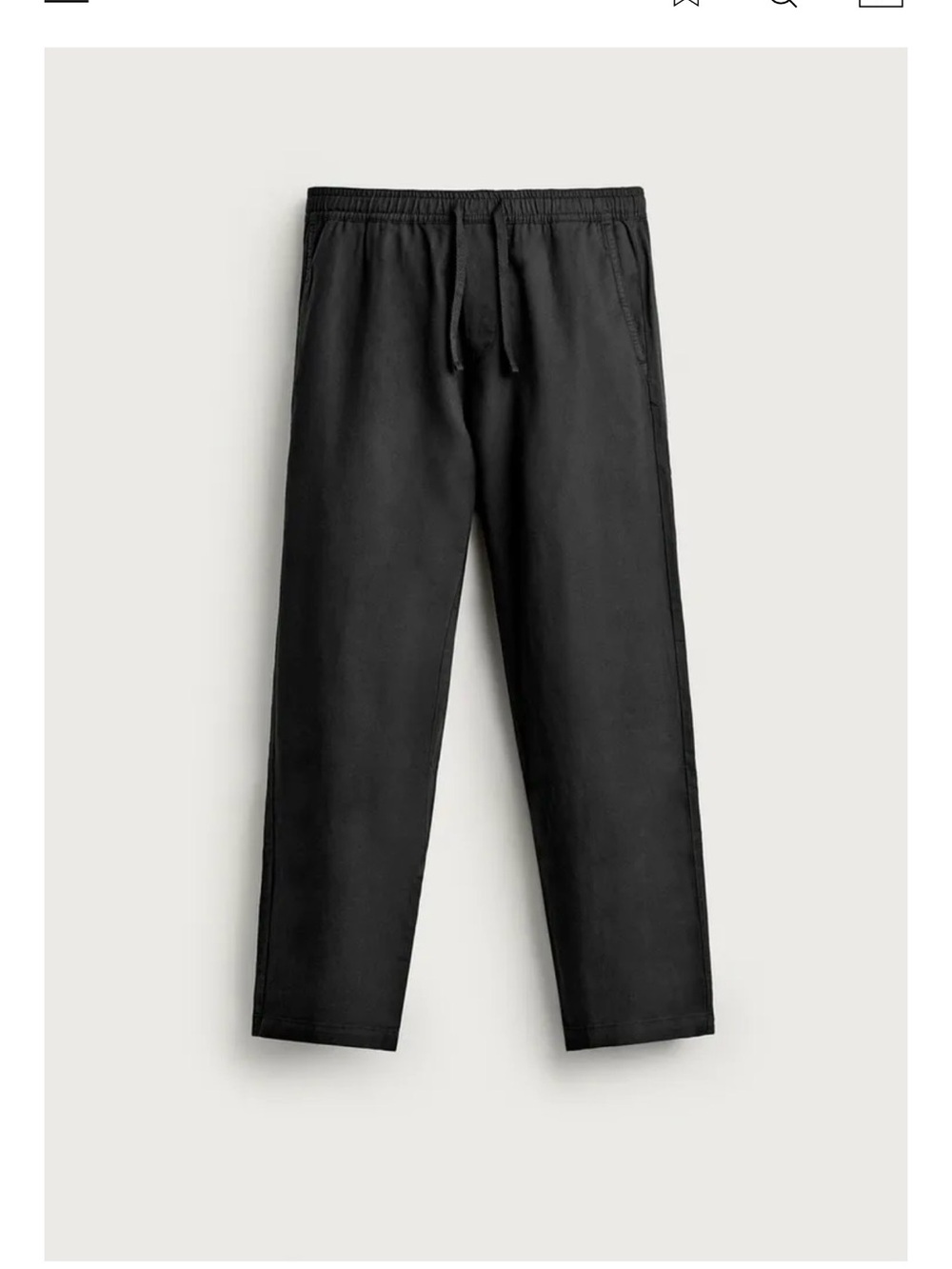 NWT! Zara Black Relaxed Fit Pants Size Small - Picture 3 of 8